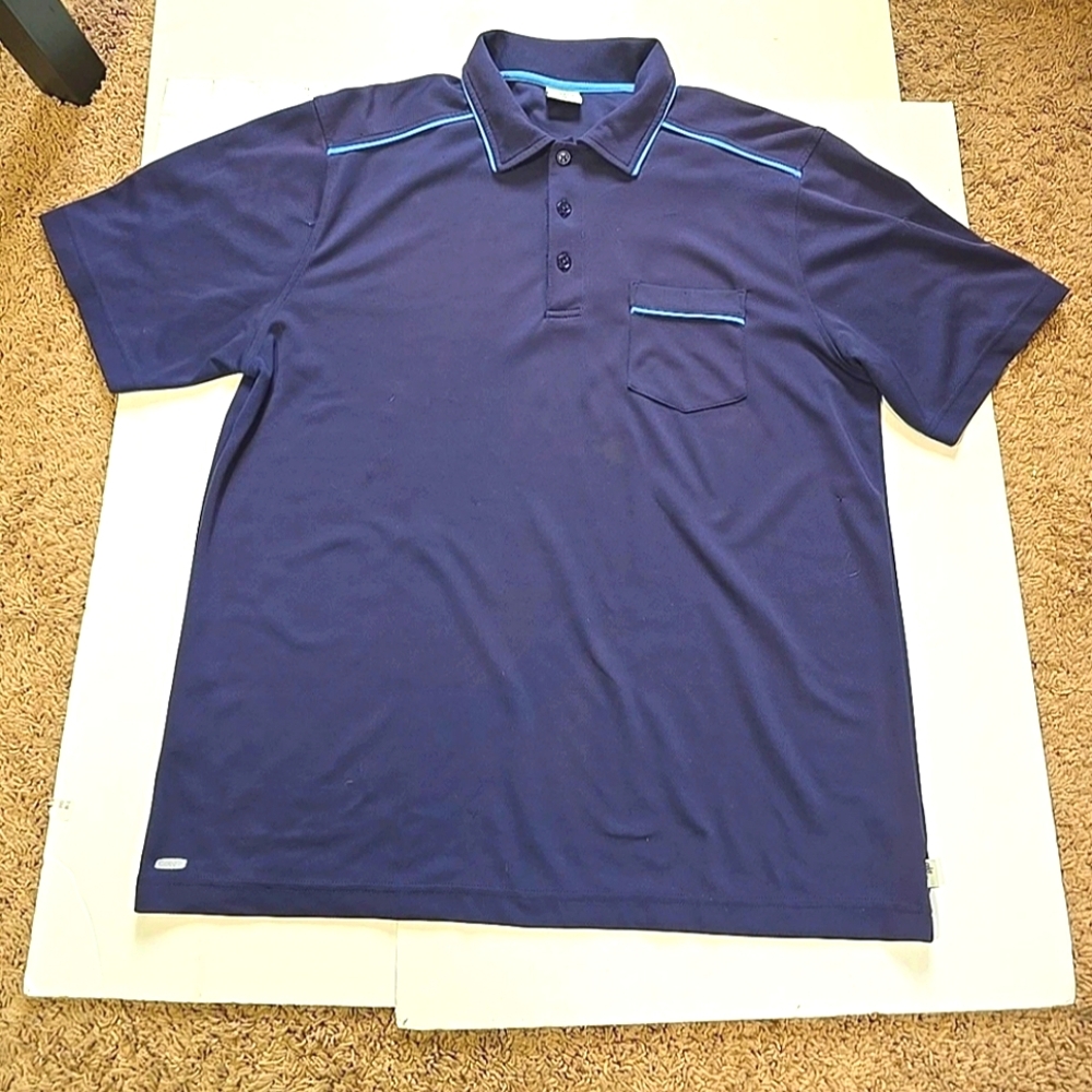 Alo Yoga Mens Navy Polo Shirt Size XL